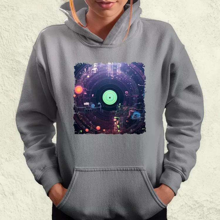 Pixelart bakelit az űrben v5 női pulóver