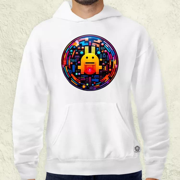 Pixelart bakelit az űrben v6 férfi pulóver
