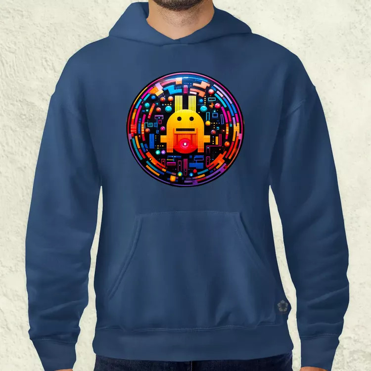 Pixelart bakelit az űrben v6 férfi pulóver