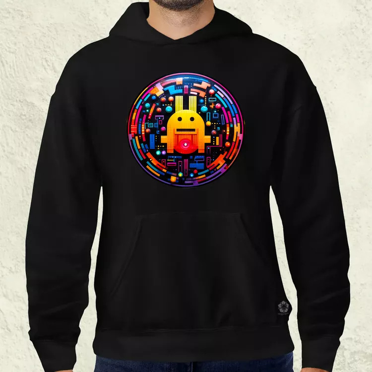 Pixelart bakelit az űrben v6 férfi pulóver