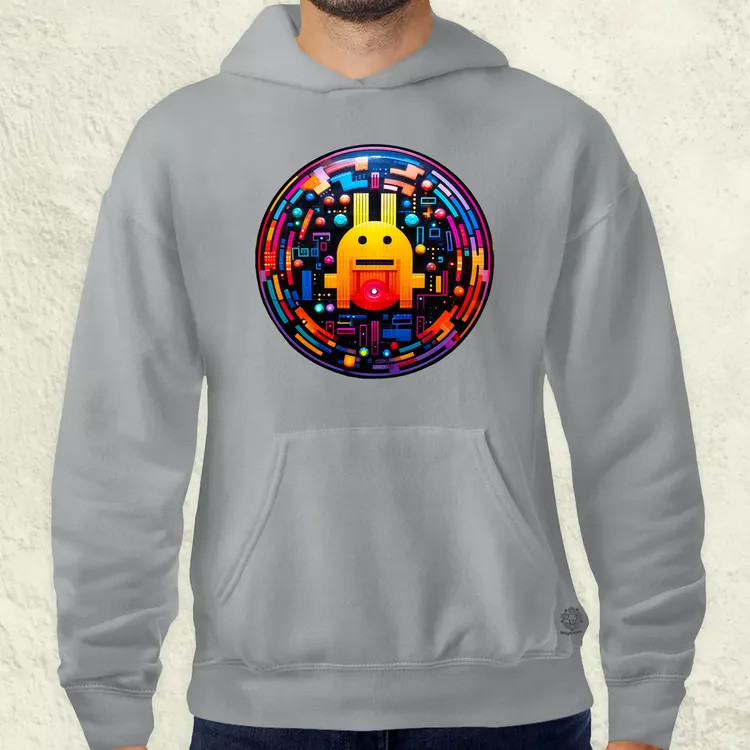 Pixelart bakelit az űrben v6 férfi pulóver