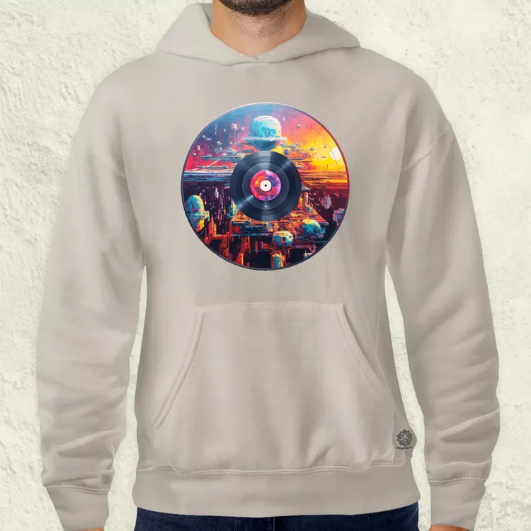 Pixelart bakelit az űrben v7 férfi pulóver