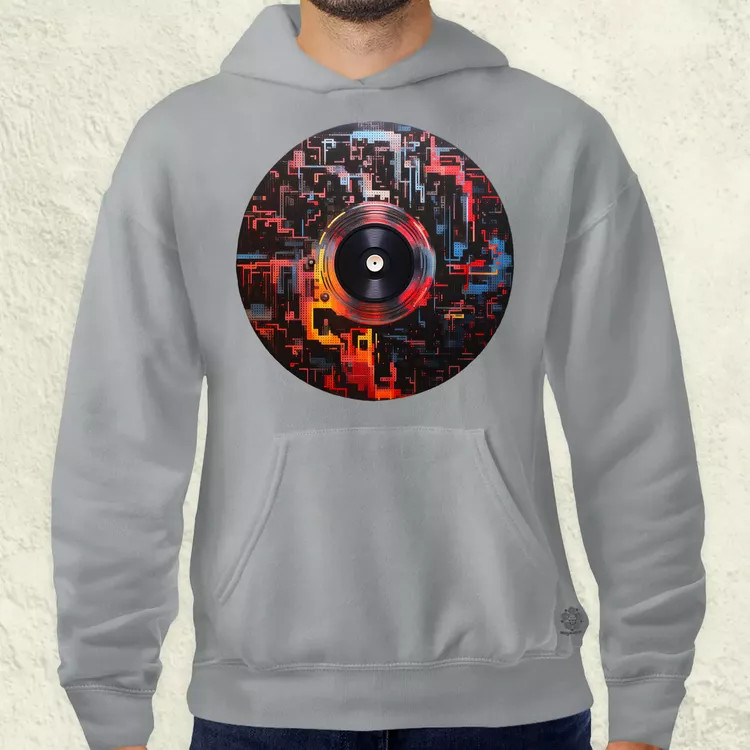 Pixelart bakelit az űrben v8 férfi pulóver