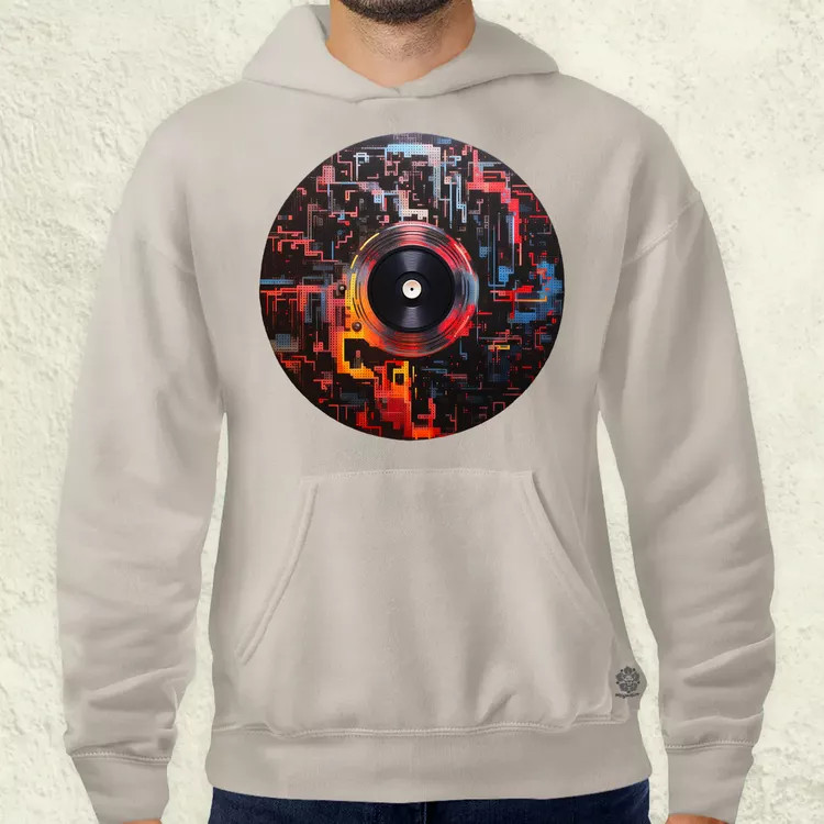 Pixelart bakelit az űrben v8 férfi pulóver