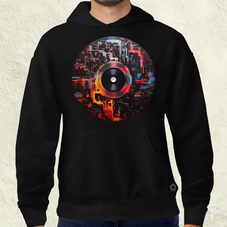 Pixelart bakelit az űrben v8 férfi pulóver