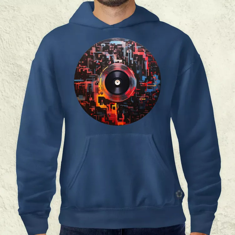 Pixelart bakelit az űrben v8 férfi pulóver