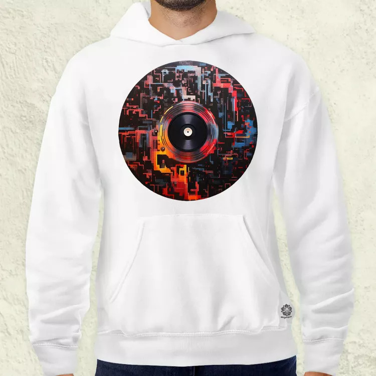 Pixelart bakelit az űrben v8 férfi pulóver