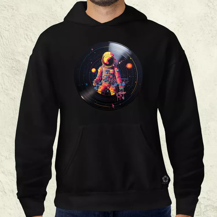 Pixelart bakelit az űrben v9 férfi pulóver
