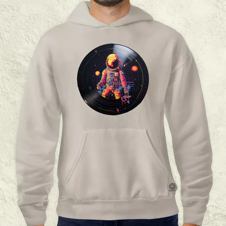 Pixelart bakelit az űrben v9 férfi pulóver