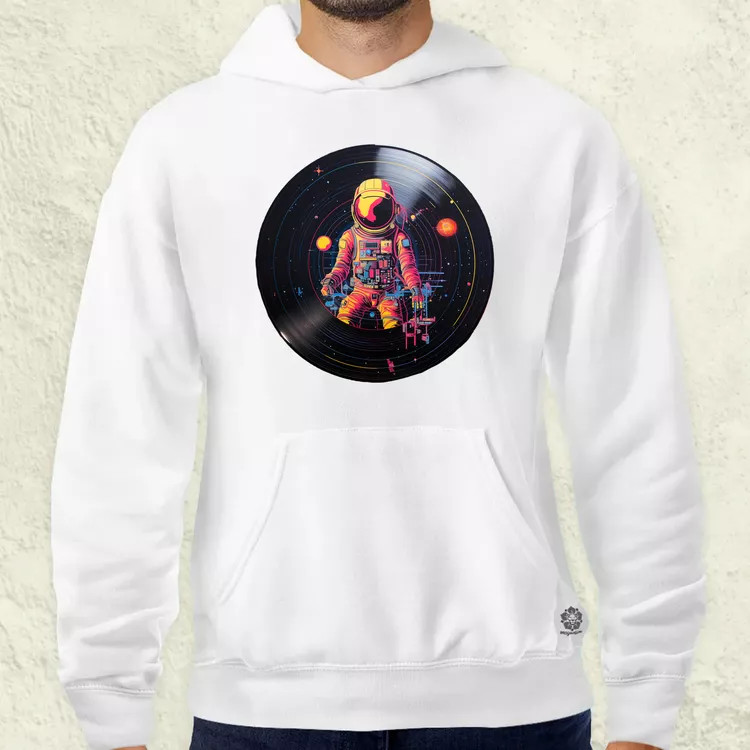 Pixelart bakelit az űrben v9 férfi pulóver