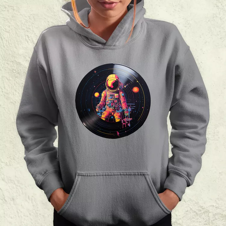 Pixelart bakelit az űrben v9 női pulóver