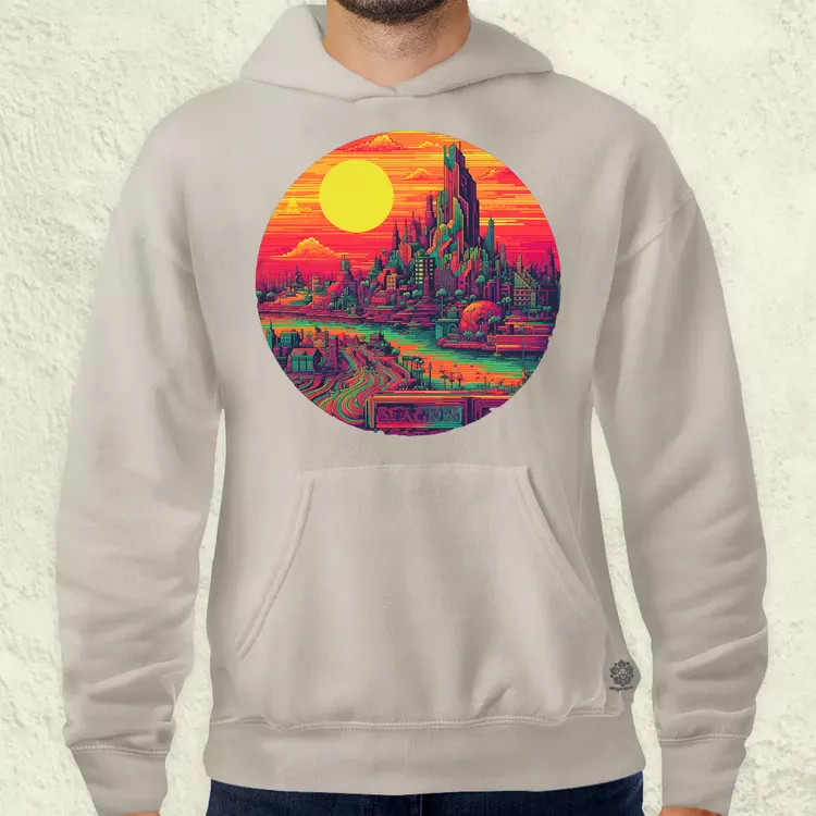 Pixelart bakelit v2 férfi pulóver