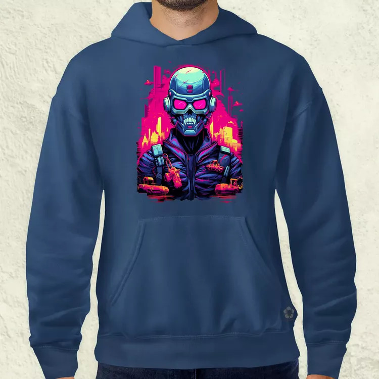 Retró cyberpunk v1 férfi pulóver