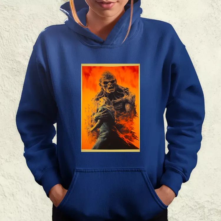 Retró horror poszter v4 női pulóver