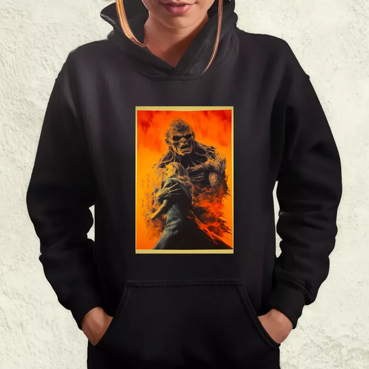 Retró horror poszter v4 női pulóver