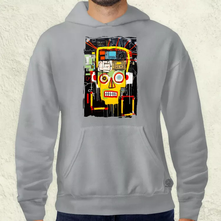 Basquiat béke és technológia v2 férfi pulóver