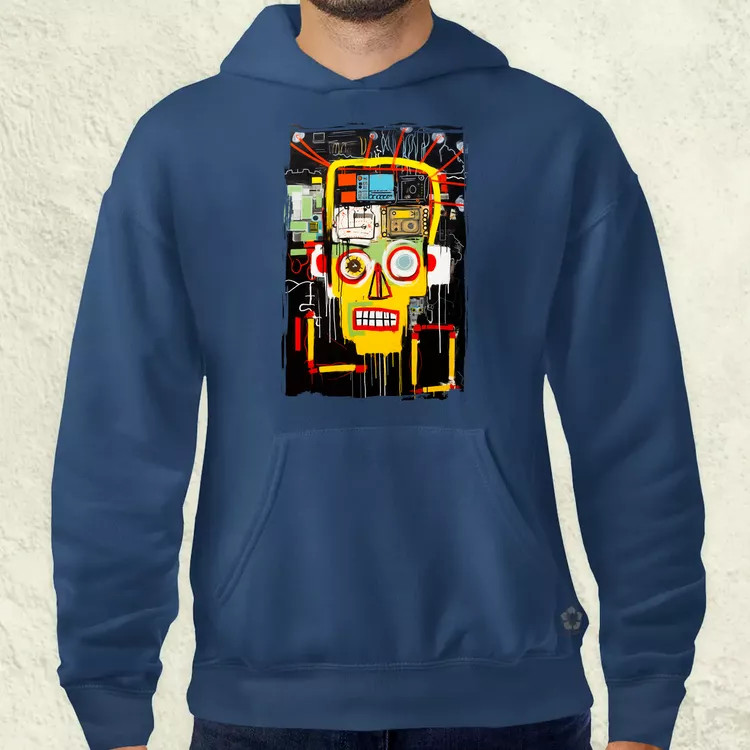 Basquiat béke és technológia v2 férfi pulóver