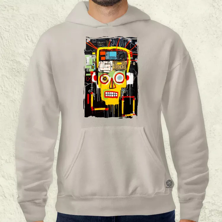 Basquiat béke és technológia v2 férfi pulóver
