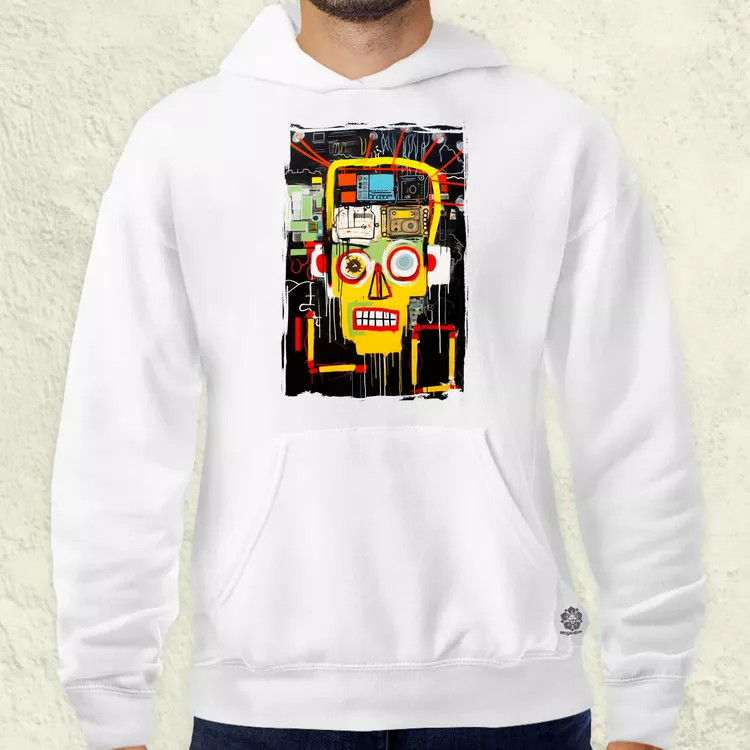 Basquiat béke és technológia v2 férfi pulóver