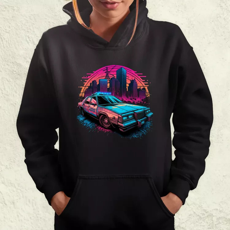 Retró hullám 1980 Dodge Diplomat Police Car v3 női pulóver
