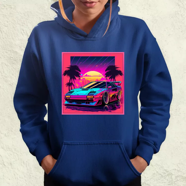 Retró hullám Ferrari F-40 v1 női pulóver