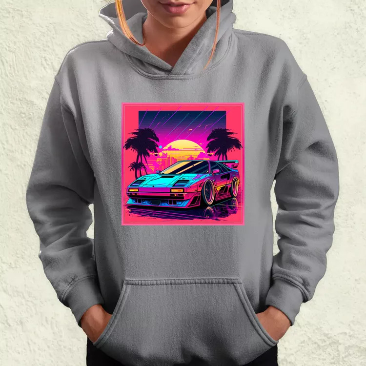 Retró hullám Ferrari F-40 v1 női pulóver