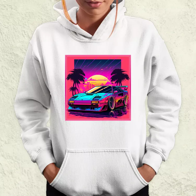 Retró hullám Ferrari F-40 v1 női pulóver