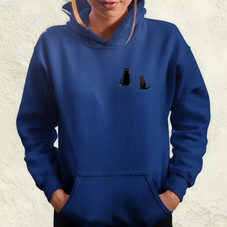 Minimál cicák zseb v1 női pulóver