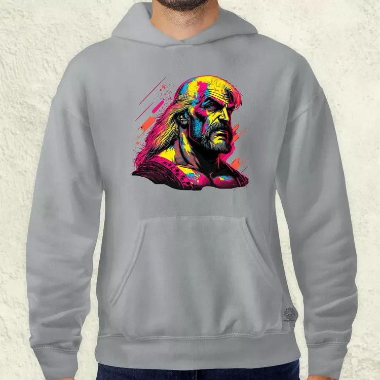 Retró hullám Hulk Hogan v2 férfi pulóver