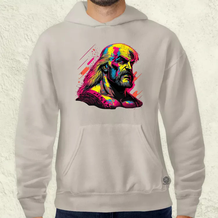 Retró hullám Hulk Hogan v2 férfi pulóver