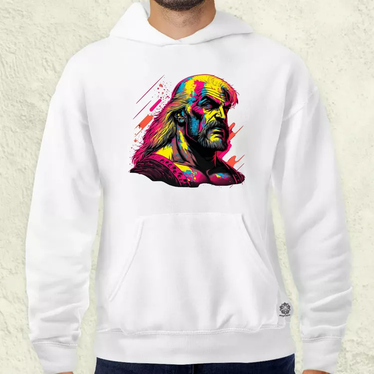 Retró hullám Hulk Hogan v2 férfi pulóver