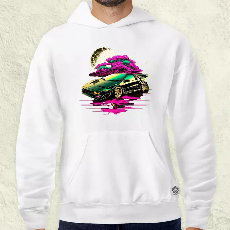 Retró hullám Lotus Esprit S4 férfi pulóver