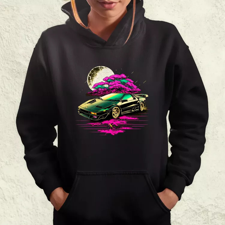 Retró hullám Lotus Esprit S4 női pulóver