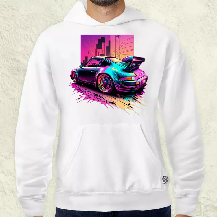 Retró hullám Porshe 911 v2 férfi pulóver