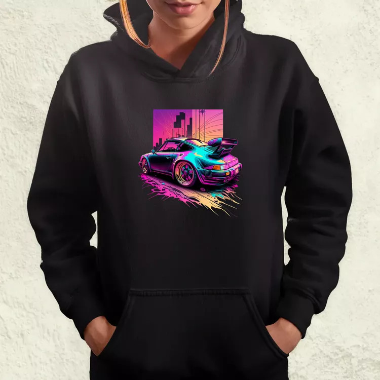Retró hullám Porshe 911 v2 női pulóver