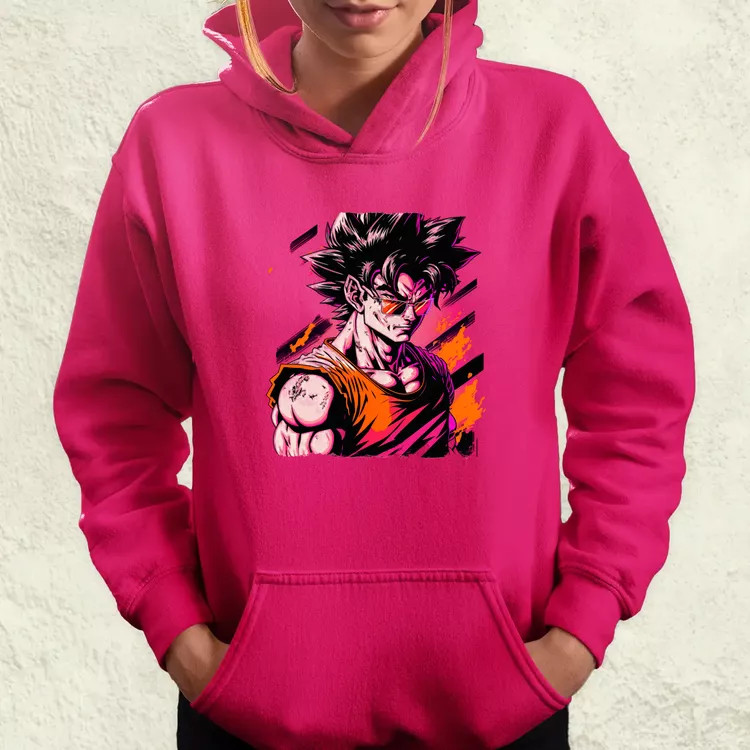 Retró hullám Son Goku v2 női pulóver
