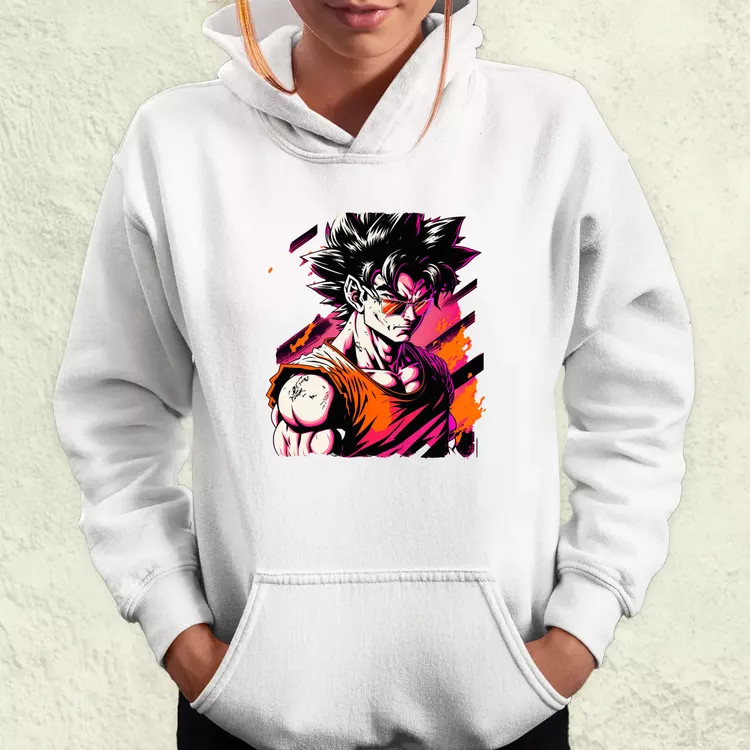 Retró hullám Son Goku v2 női pulóver