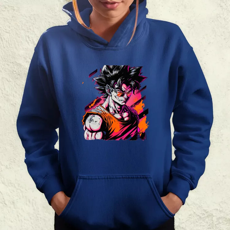 Retró hullám Son Goku v2 női pulóver