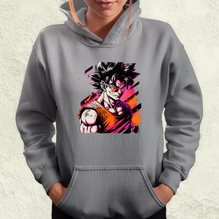 Retró hullám Son Goku v2 női pulóver