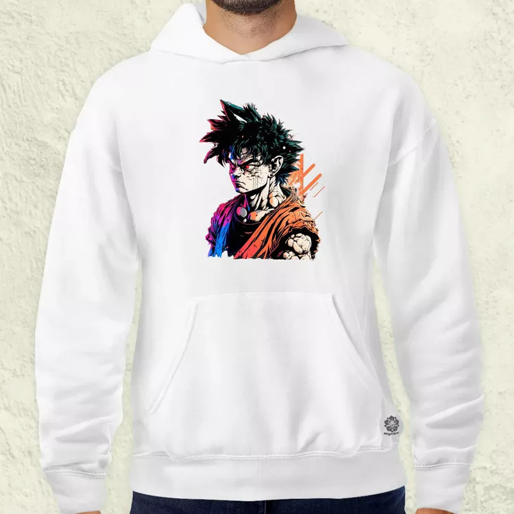 Retró hullám Son Goku v4 férfi pulóver