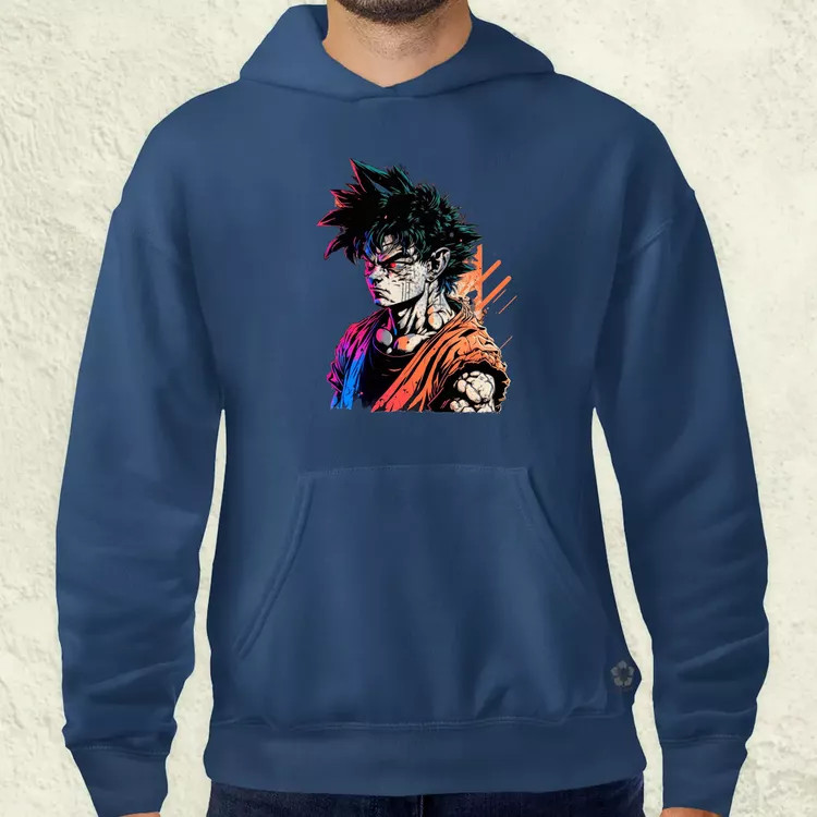 Retró hullám Son Goku v4 férfi pulóver
