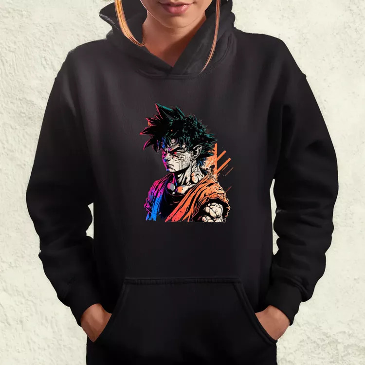 Retró hullám Son Goku v4 női pulóver