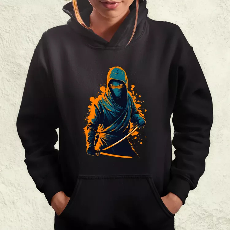 Retró ninja v1 női pulóver
