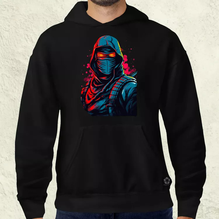 Retró ninja v2 férfi pulóver