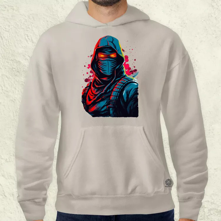 Retró ninja v2 férfi pulóver