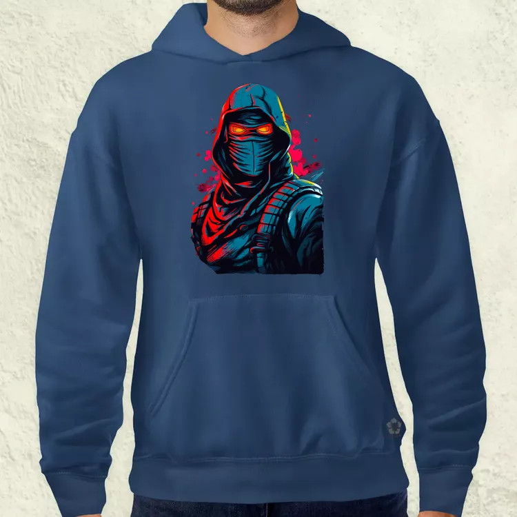 Retró ninja v2 férfi pulóver