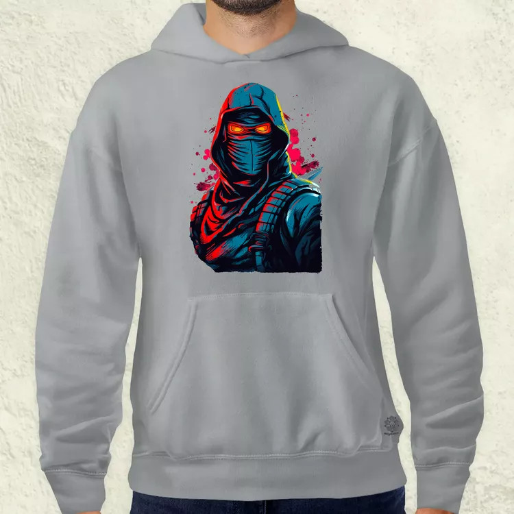 Retró ninja v2 férfi pulóver