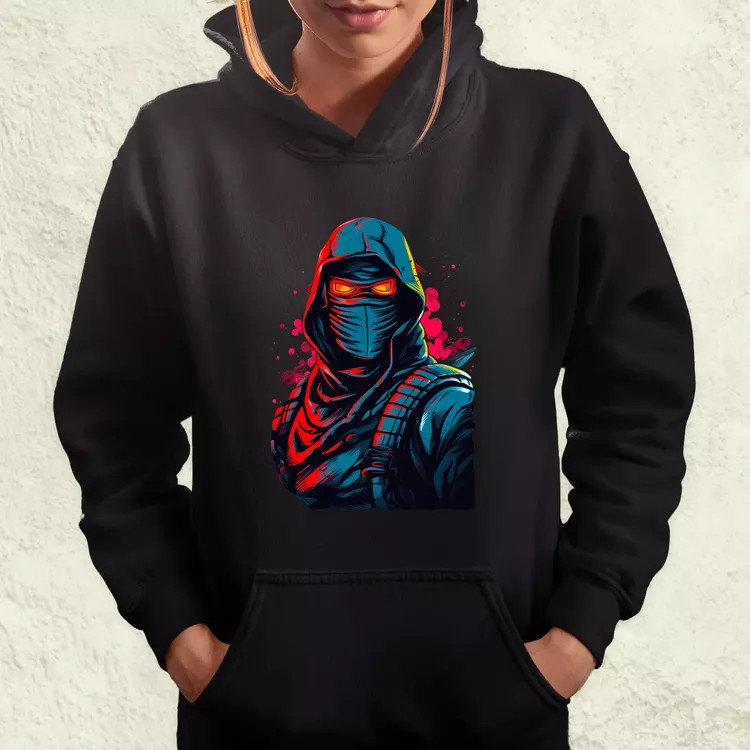 Retró ninja v2 női pulóver