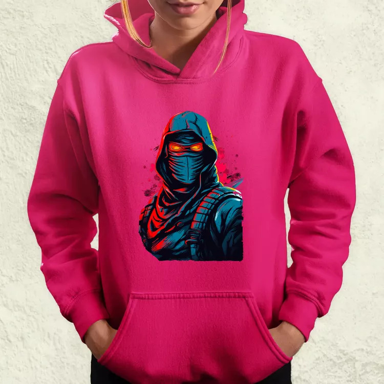 Retró ninja v2 női pulóver