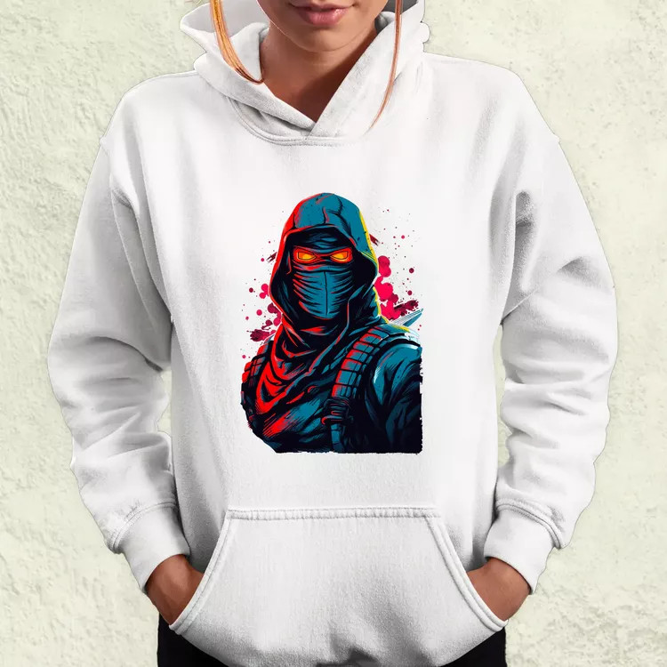Retró ninja v2 női pulóver